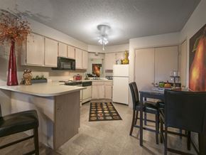 Conway apartment for rent - a kitchen and dining room with a table and chairs