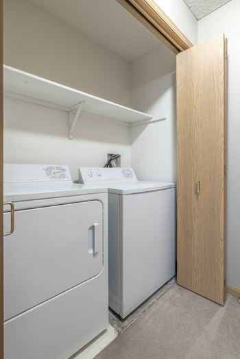 Full-size washer and dryer included*
