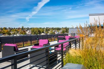Rooftop deck with bbq