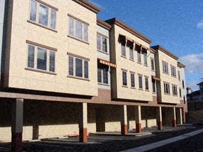 Monterey apartment for rent - a row of apartment buildings on the side of a street