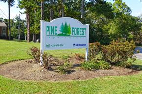 Cleveland apartment for rent - Property Signage at Pine Forest Apartments, Cleveland, Tennessee