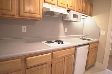 Northampton apartment for rent - a kitchen with a stove and a sink