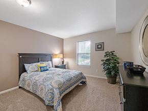 Howell apartment for rent - Bedroom with window and overhead light at burwick farms