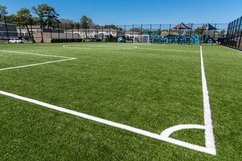 Turf soccer field