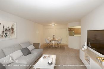 Living room with dining