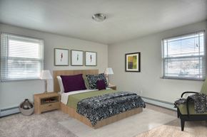 Fort Collins apartment for rent - Village on Elizabeth interior bedroom with two windows