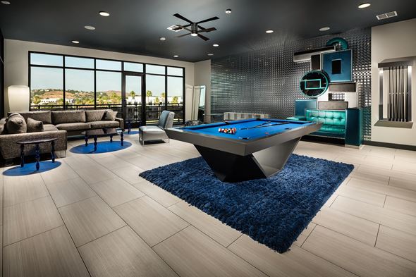 Corona apartment for rent - Corona, CA Metro at Main Apartments clubhouse pool table