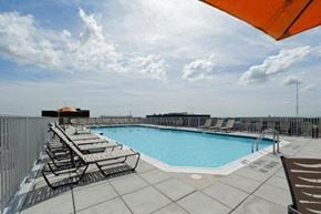 Chevy Chase apartment for rent - a large swimming pool on top of a building