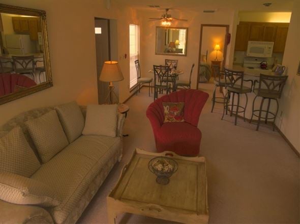 Oak Creek apartment for rent - a living room with a couch and a chair