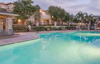 Heated swimming pool