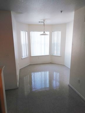 Porterville apartment for rent - Image of space with large windows and light overhead
