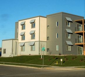Dickinson apartment for rent - Image of the corner of building