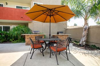 Shaded patio