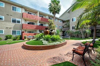 Large courtyard
