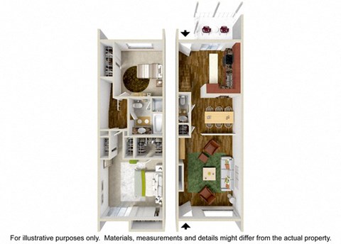 Floor plan for 2 beds, 1.5 baths, 1200 sqft