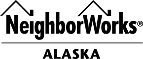 Anchorage apartment for rent - a dark black background with white lines and dots