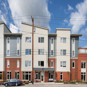 Pittsburgh apartment for rent - an apartment building with a car parked in front of it