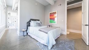 Detroit apartment for rent - Bedroom with comfy bed at Fourteen56, Michigan, 48226