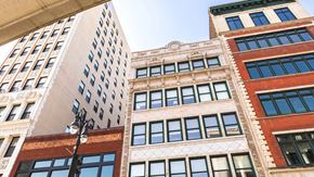 Detroit apartment for rent - Ground view at 1525 Broadway, Michigan