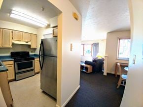 Notre Dame apartment for rent - Kitchen & Living Room
