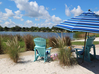 Shaded outdoor area
