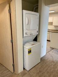 Everett apartment for rent - a white washer and dryer in a room