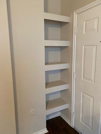 Built-in bookcases