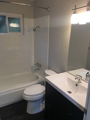 Vallejo apartment for rent - a bathroom with a toilet and a tub and a sink