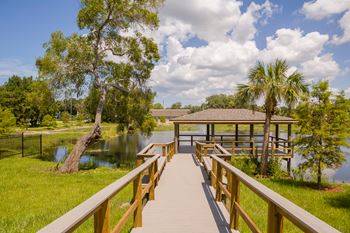 Abigail court dock overlooking pond