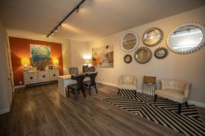 Salinas apartment for rent - a living room and dining room with mirrors on the wall