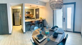 Westerville townhouse for rent - a dining room and kitchen with a table and chairs