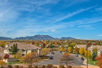 Stunning views of the flatirons mountains