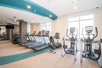 Expansive 24-hour fitness center