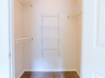 Spacious walkin closets