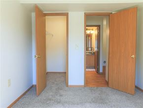 Lancaster apartment for rent - Bedroom and bathroom view of a River Valley apartment unit.