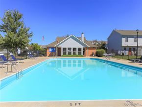 Lancaster apartment for rent - Outdoor pool amenity at the leasing office for River Valley Apartments in Lancaster, OH.