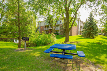 Outdoor living area including bbq's and fire pits