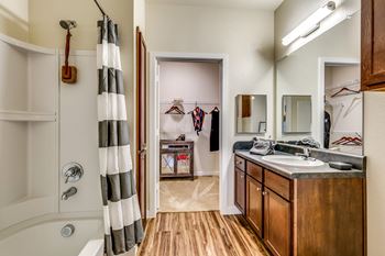 Spacious bathroom