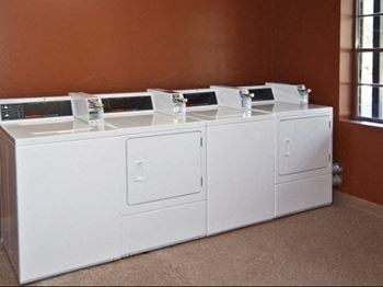 Thirty on-site laundry machines
