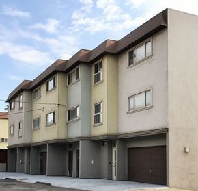 San Francisco apartment for rent - the outside of a building with garage doors