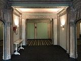 San Francisco apartment for rent - a large room with a rug and a table in it