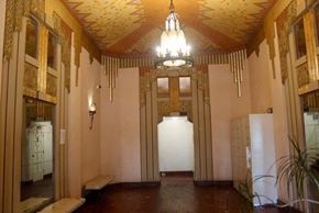 San Francisco apartment for rent - the lobby of a building with a chandelier
