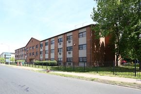 Hartford apartment for rent - a large brick building on a city street