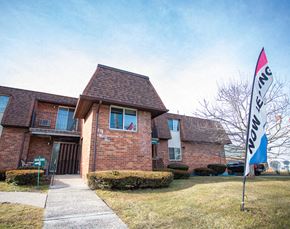 Meriden apartment for rent - a house with a flag in front of it