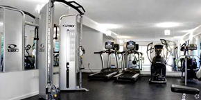 Norwich apartment for rent - A gym with a variety of equipment including treadmills, weights, and exercise machines.