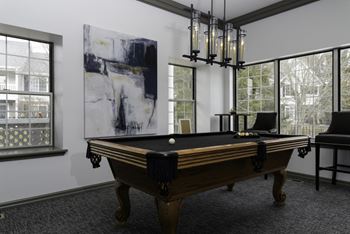 Billiards table and lounge