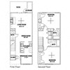Floor plan for 2 beds, 2.5 baths, 1162 sqft