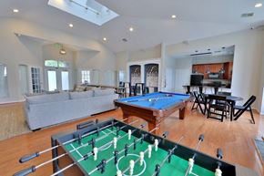 Baltimore apartment for rent - a game room with a pool table and a