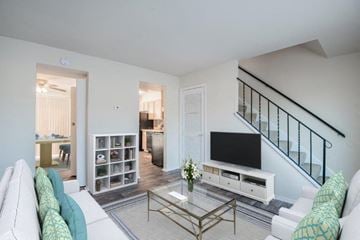 Windsor Mill townhouse for rent - a living room with a couch and a television