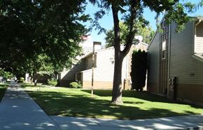 Boise apartment for rent - Landscaping with mature trees